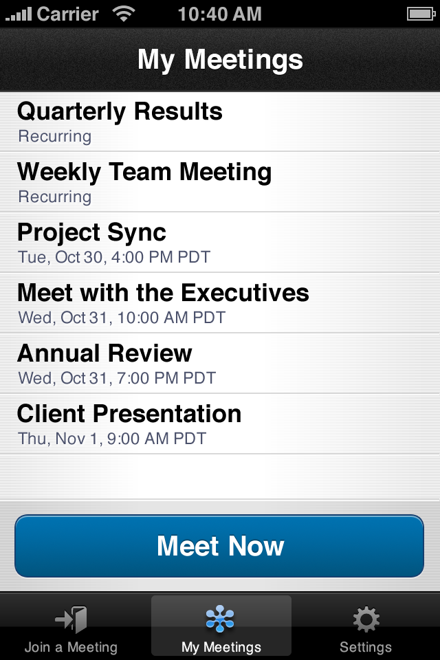 iPhone Screenshot 1